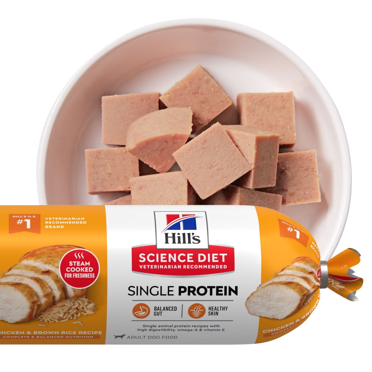 Hill's Science Diet Adult Single Protein Chicken & Brown Rice Recipe Fresh Dog Food Roll