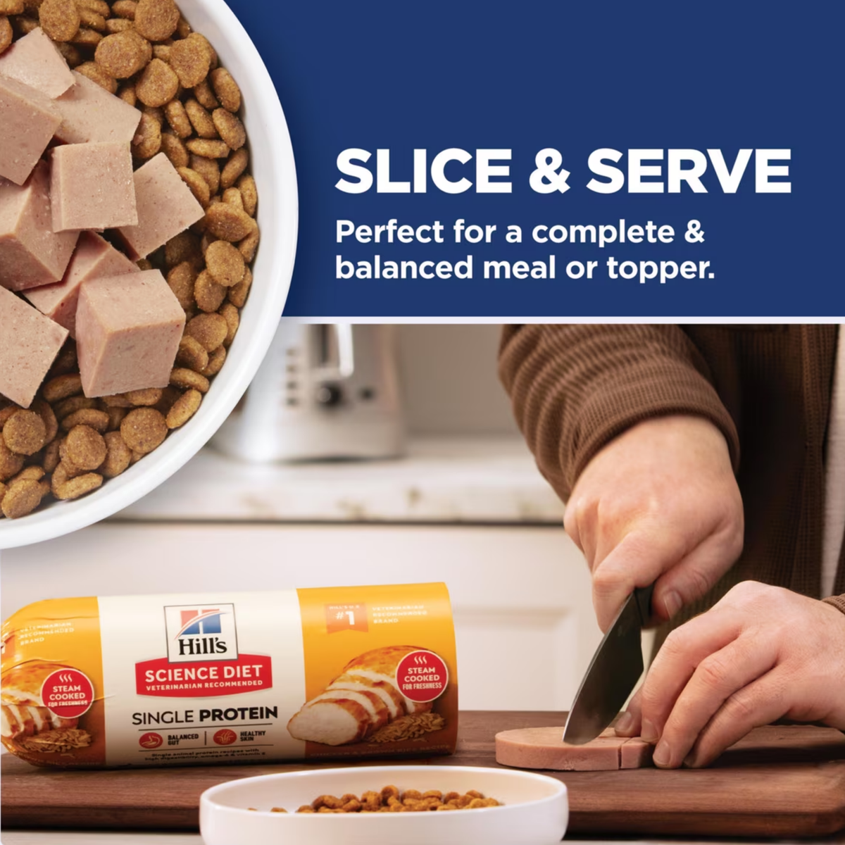 Hill's Science Diet Adult Single Protein Chicken & Brown Rice Recipe Fresh Dog Food Roll