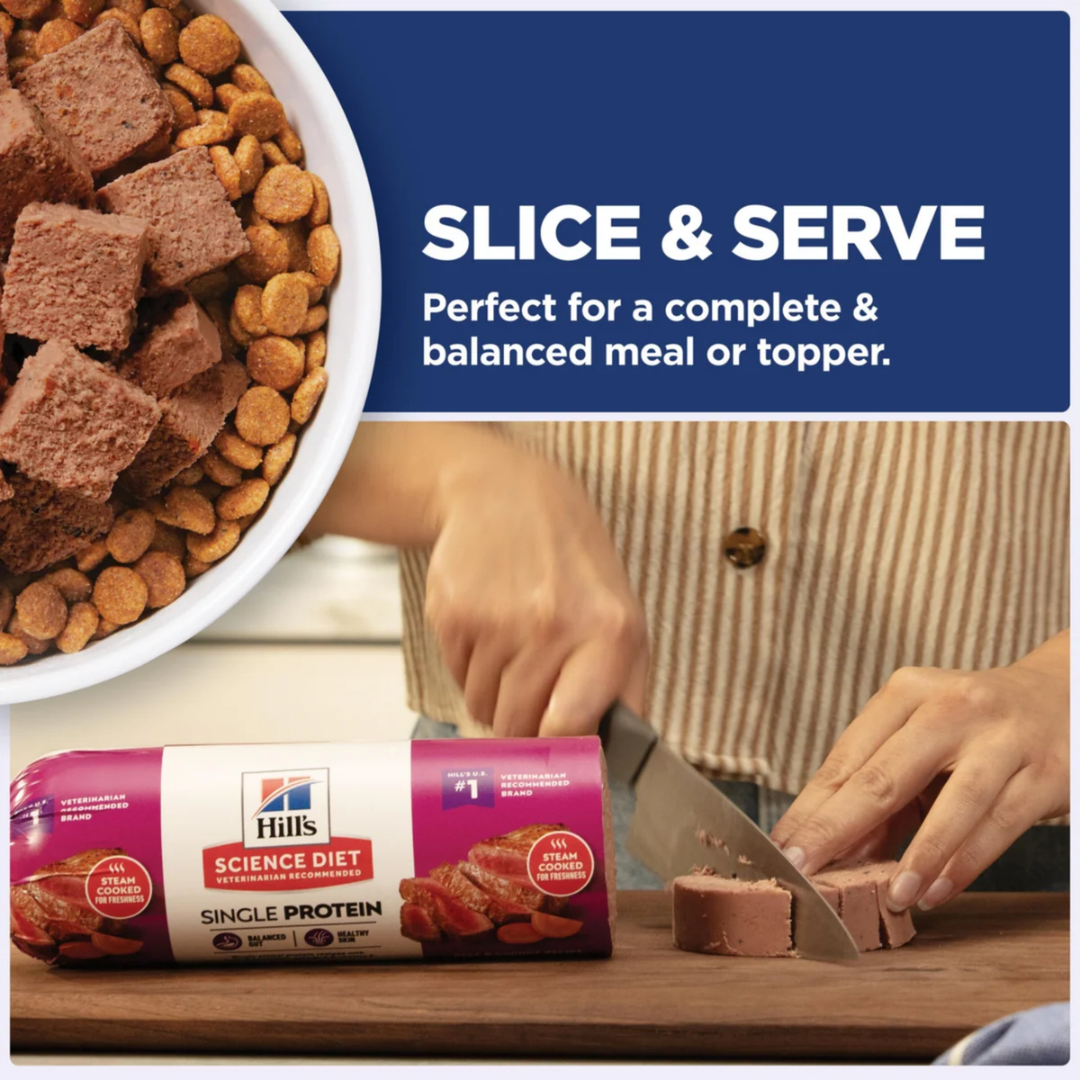 Hill's Science Diet Adult Single Protein Beef & Carrot Recipe Fresh Dog Food Roll