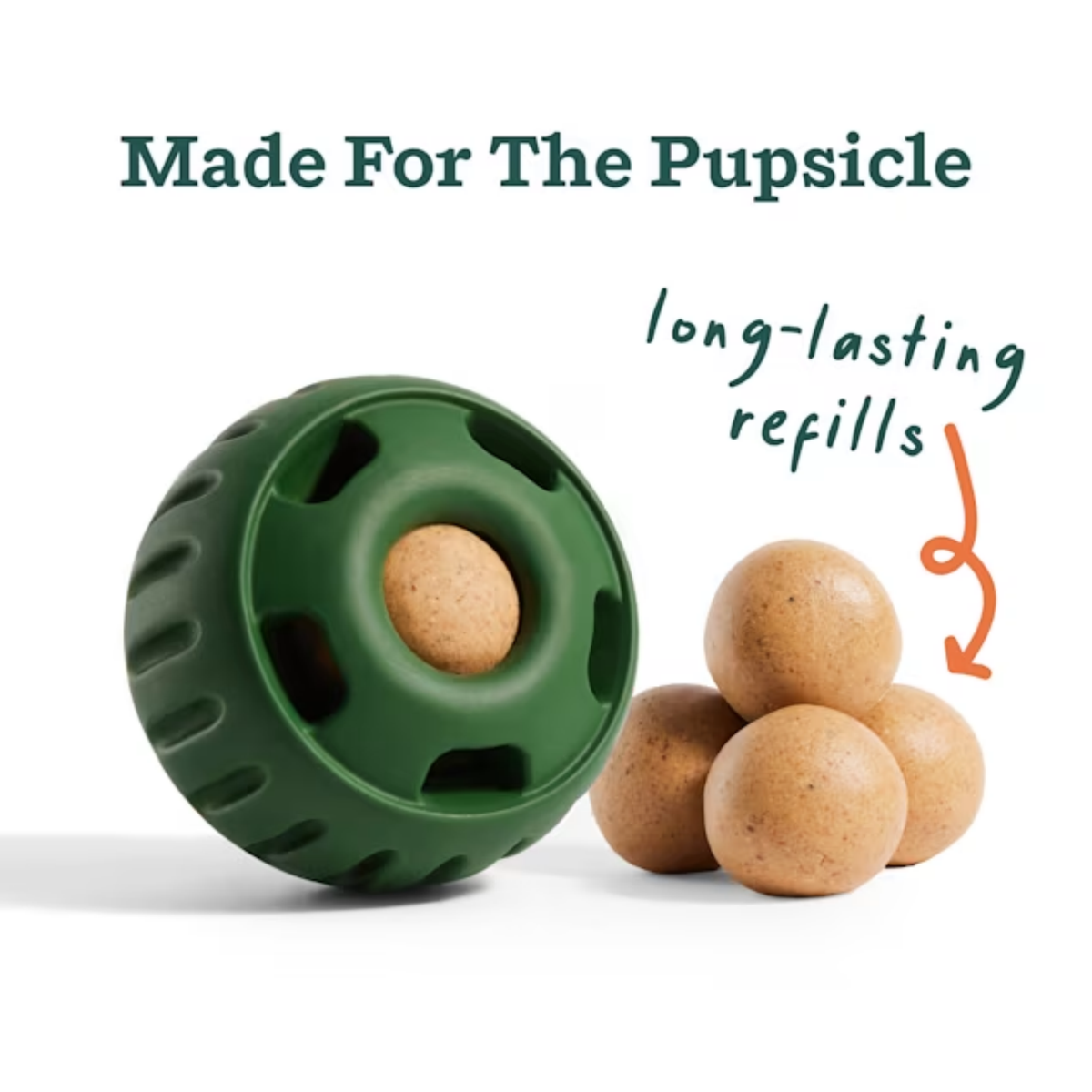 Woof Pupsicle Pops Refills Peanut Butter & Beef Recipe Lickable Dog Treats