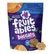 Fruitables Biggies with Real Pumpkin & Blueberry Dog Treats 16 oz