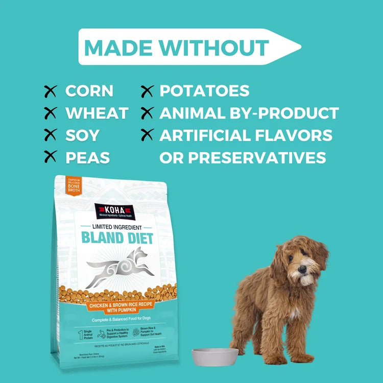 Koha Bland Limited Ingredient Diet Chicken & Brown Rice Recipe Dry Dog Food