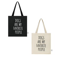 Park Life Designs "Dogs Are My Favorite People" Cotton Tote Bag
