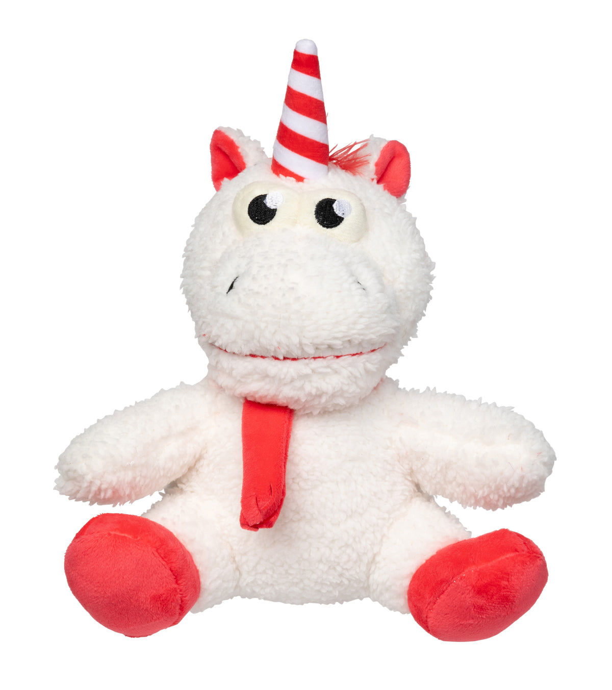Fuzzyard Holiday Peppermint Electra the Unicorn Plush Dog Toy