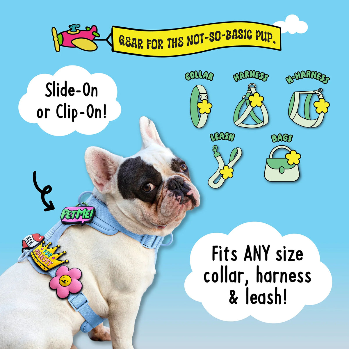 Jibys "I Love Peeing Outdoors" Dog Collar Charm