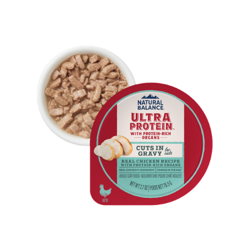Natural Balance Real Chicken Recipe with Protein-Rich Organs in Gravy Wet Food for Adult Cats