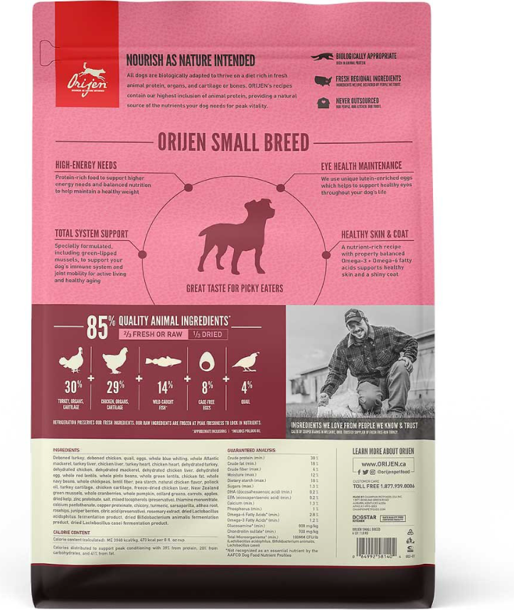 Orijen Small Breed Grain-Free Dry Dog Food