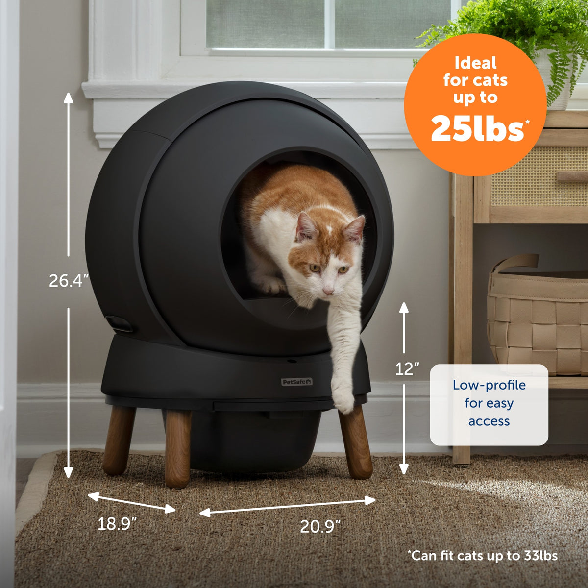 Petsafe Black ScoopFree SmartSpin Self Cleaning Litter Box