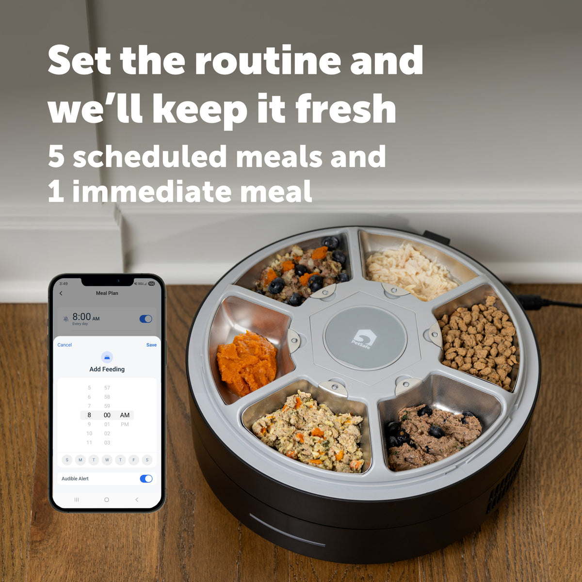 Petsafe Black FreshFeed Refrigerated Pet Feeder