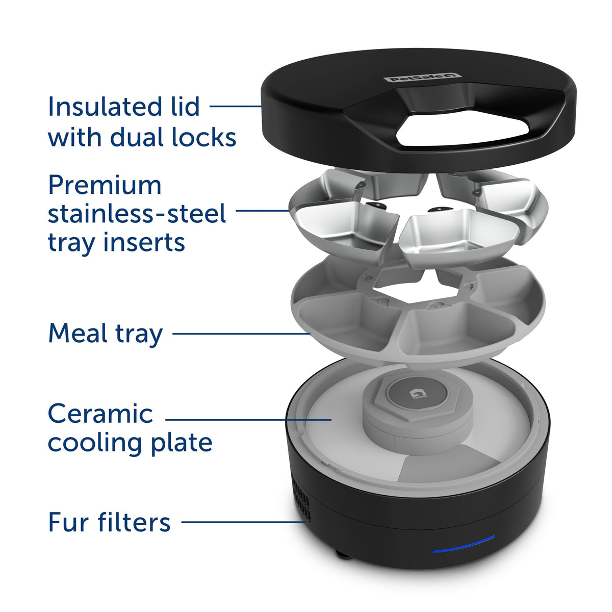 Petsafe Black FreshFeed Refrigerated Pet Feeder