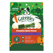 Greenies Holiday Pumpkin Spice Flavor Dog Dental Treats, 6oz
