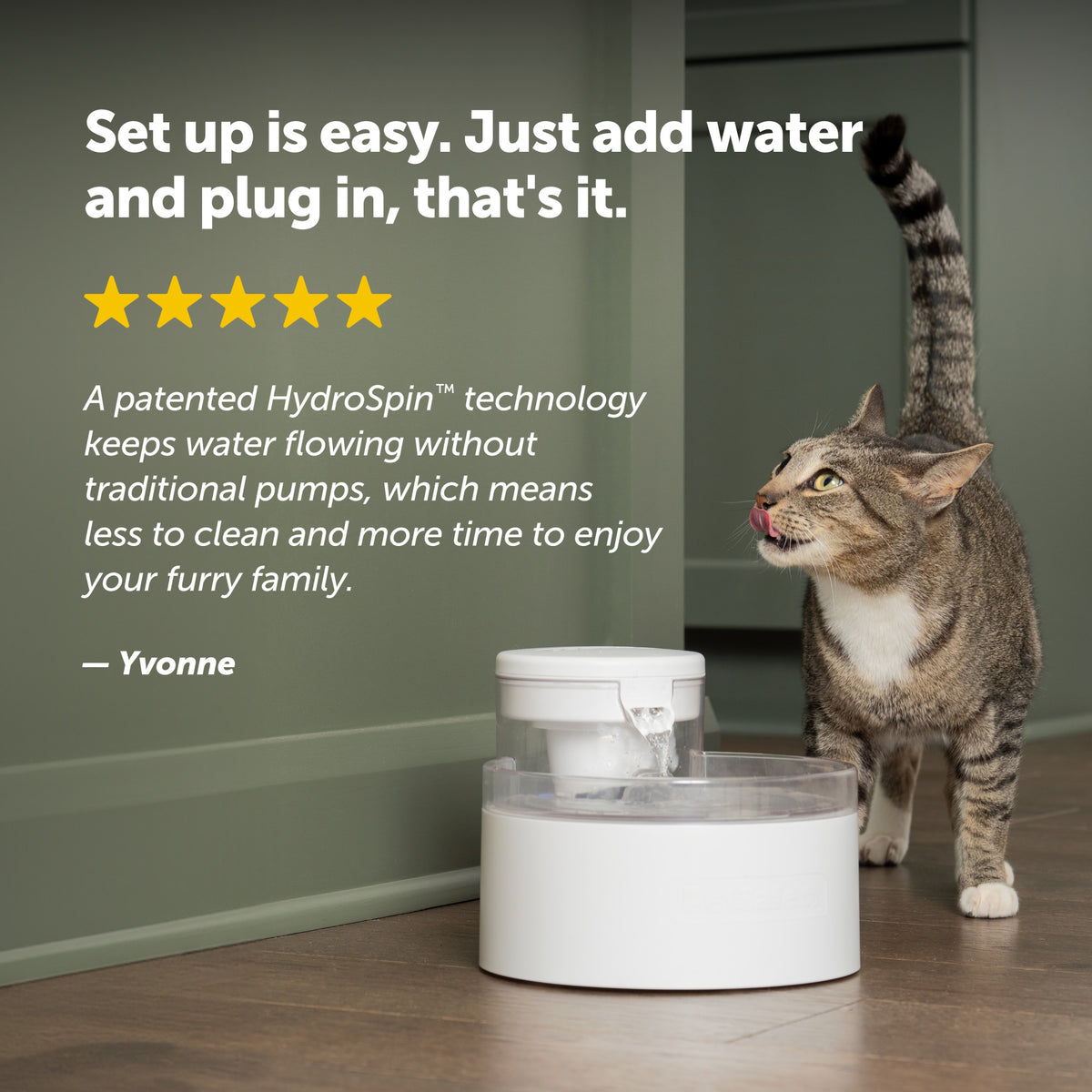 Petsafe Outlast Pumpless Pet Water Fountain 90 oz
