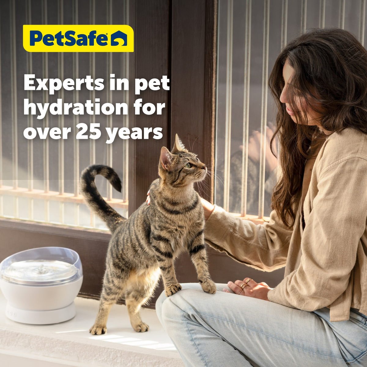 Petsafe Black HydroSphere Cordless Pet Fountain 60 oz