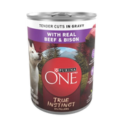 Purina ONE True Instinct with Real Beef & Bison Tender Cuts in Gravy Canned Dog Food