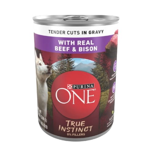 Purina ONE True Instinct with Real Beef & Bison Tender Cuts in Gravy Canned Dog Food