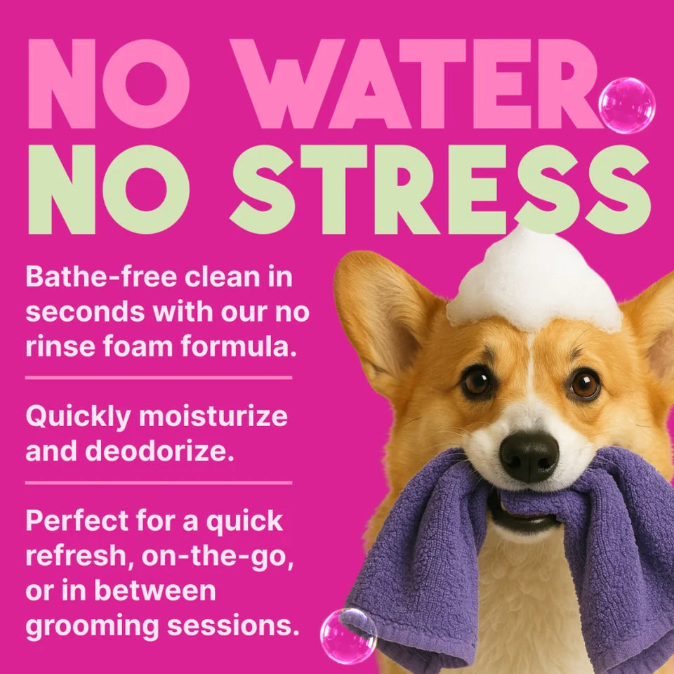 Tropiclean Deep Cleaning Waterless No-Rinse Shampoo For Dogs & Cats 7.4 oz