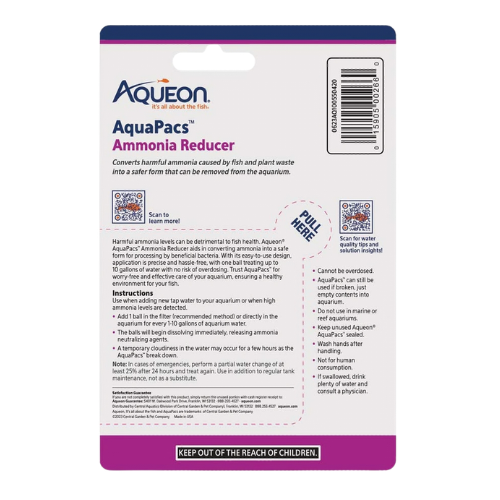 Aqueon Aquapacs Ammonia Reducer
