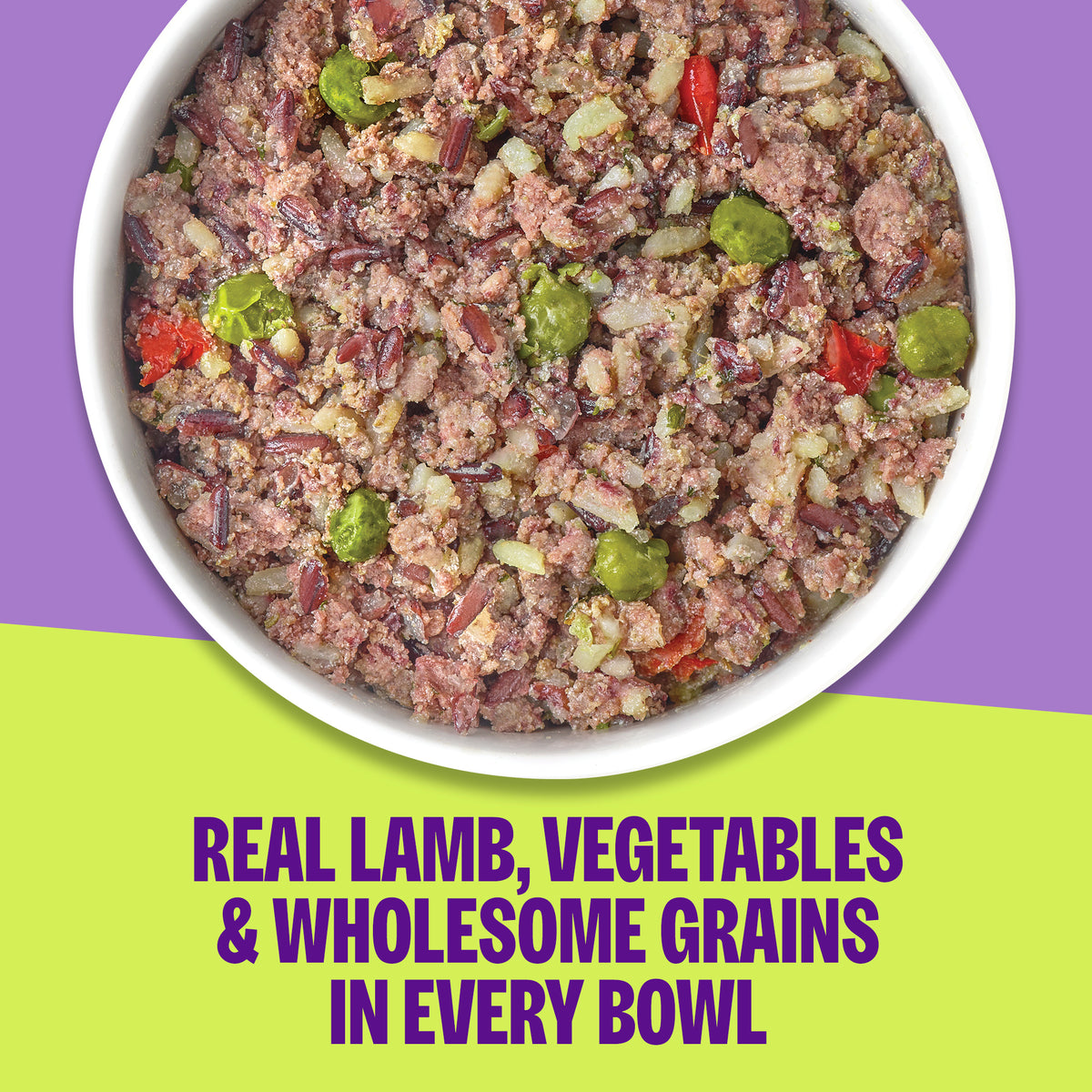 Wellness Protein Bowls Adult Wholesome Grains Lamb, Red Rice & Peas Fresh Alternative Dog Food