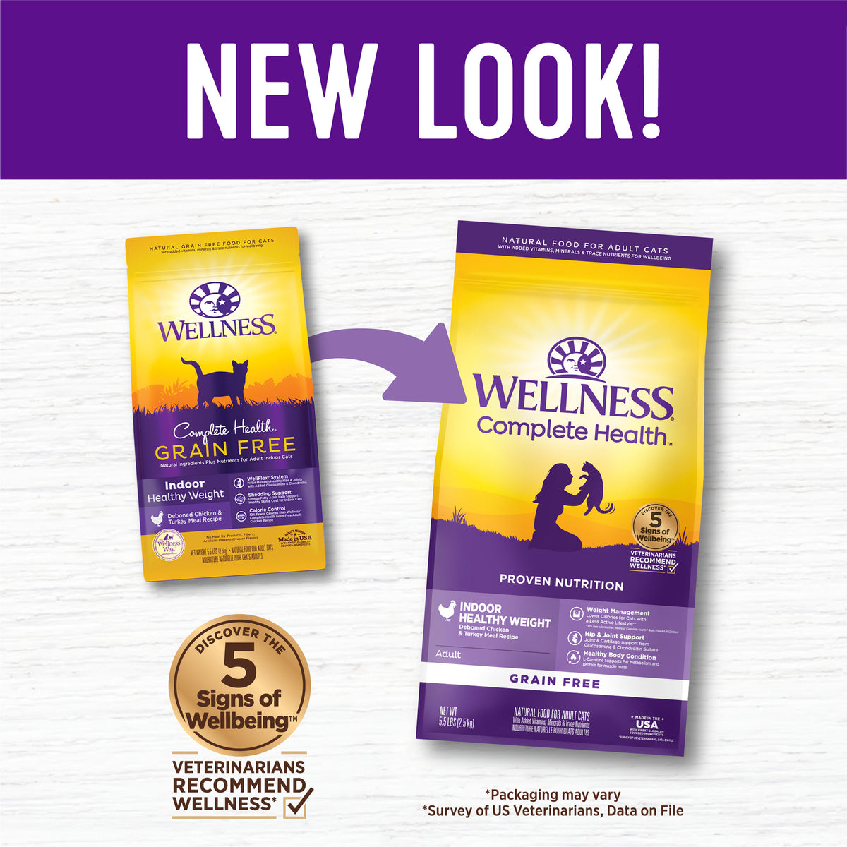 Wellness Complete Health Indoor Healthy Weight Chicken Recipe Grain-Free Dry Cat Food
