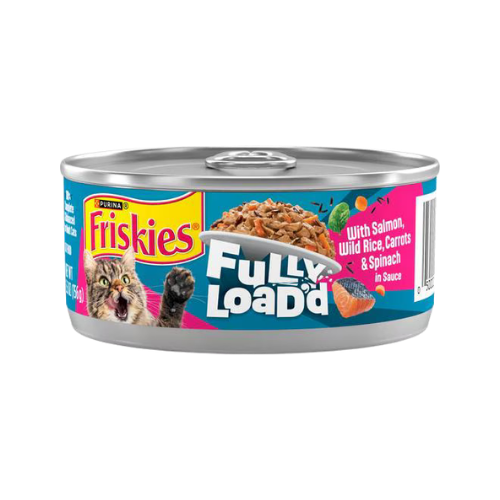 Friskies Fully Load'd Salmon, White Rice, Carrots and Spinach Wet Cat Food
