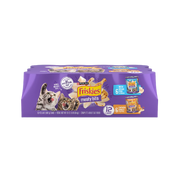 Friskies Meaty Bits with Ocean Fish in Sauce and Chicken Dinner in Gravy Wet Cat Food Variety Pack 13 oz/Case of 12