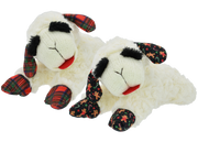 Multipet Holiday Lamb Chop Plush Dog Toy, Assorted 10.5 in