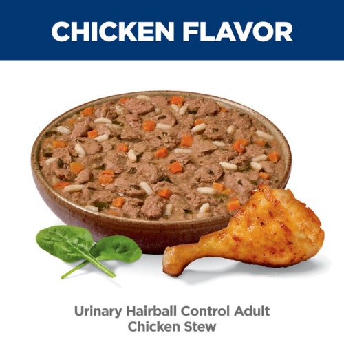 Hill's Science Diet Urinary and Hairball Control Chicken Stew Wet Food for Adult Cats