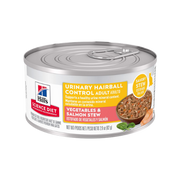 Hill's Science Diet Urinary and Hairball Control Vegetables and Salmon Stew Wet Food for Adult Cats