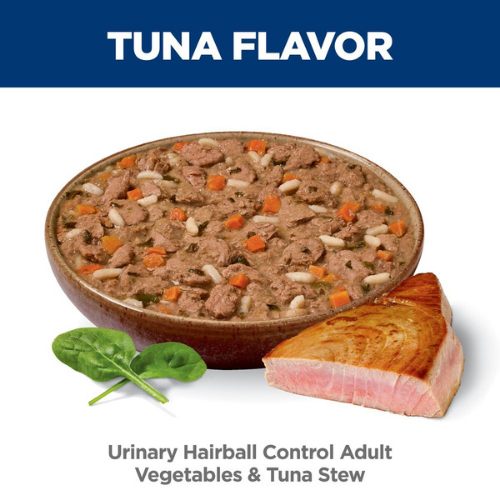 Hill's Science Diet Urinary and Hairball Control Vegetables and Tuna Stew Wet Food for Adult Cats