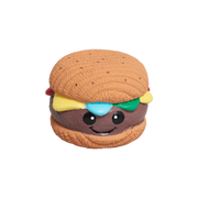 Hugglehounds Ruff-Tex Big Buns Hamburger Squeaky Dog Toy
