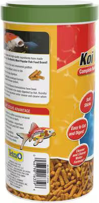 Tetra Pond Vibrance Color Enhancing Koi & Goldfish Sticks Food 4.94 oz