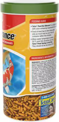 Tetra Pond Vibrance Color Enhancing Koi & Goldfish Sticks Food 4.94 oz