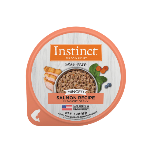 Instinct Minced Real Salmon Recipe in Savory Gravy Wet Cat Food
