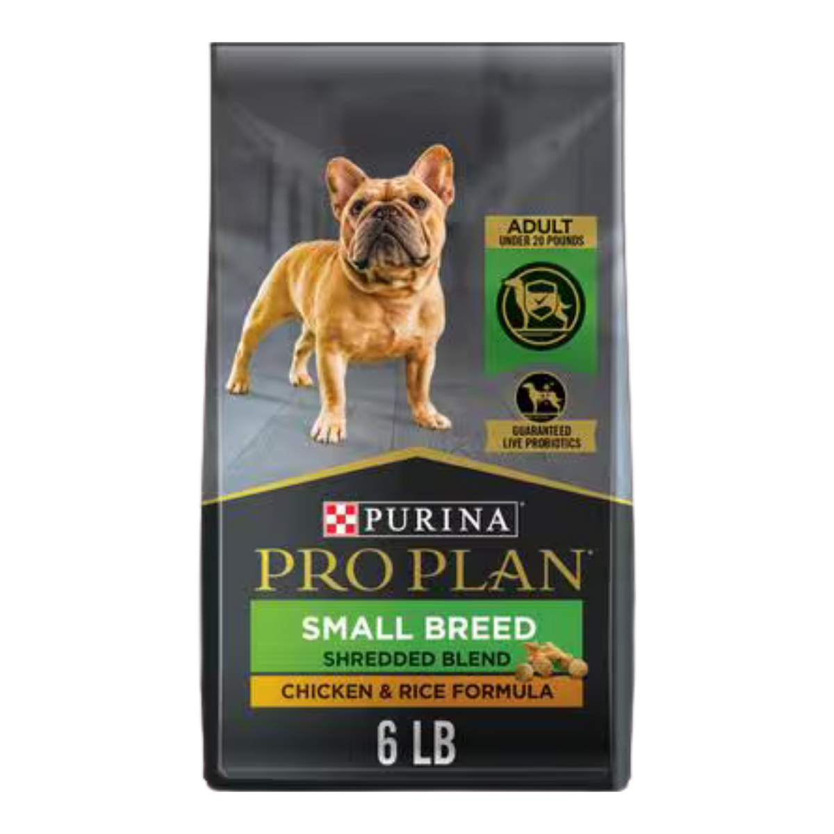 Purina Pro Plan Shredded Adult Small Breed Chicken & Rice Formula Dry Dog Food 6 lb
