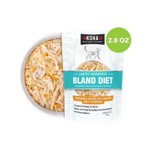Koha Limited Ingredient Bland Diet Chicken and White Rice with Pumpin Recipe Wet Food for Adult Cats