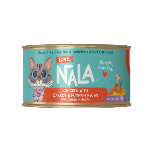 Love Nala Chicken with Carrot and Pumpkin Recipe Pate Dinner in Broth Wet Food for Adult Cats