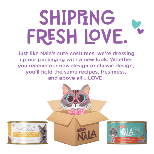 Love Nala Tuna Flaked with Carrot and Green Pea Recipe Dinner in Broth Wet Food for Adult Cats