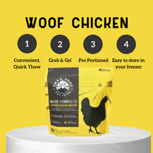 Oma's Pride Woof Complete Chicken Recipe Frozen Raw Dog Food
