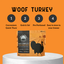 Oma's Pride Woof Complete Turkey Recipe Frozen Raw Dog Food
