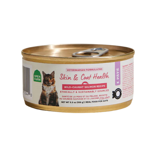 Open Farm Wild-Caught Salmon Skin and Coat Health Pate Wet Cat Food