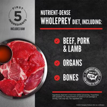 Orijen FRESHPREY Beef, Pork & Lamb Recipe Grain-Free Frozen Dog Food