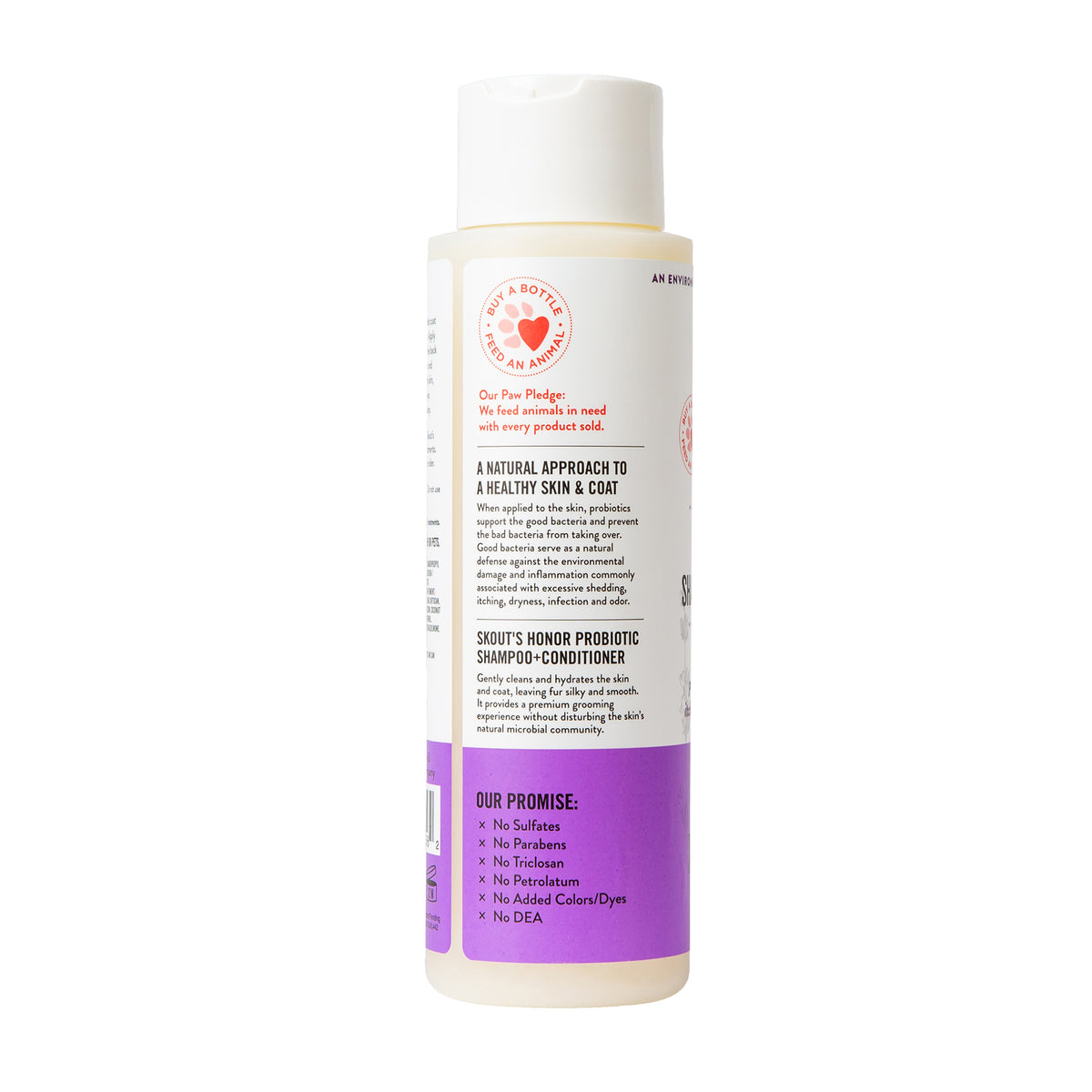 Skout's Honor Probiotic Shampoo + Conditioner Lavender Scented for Dogs & Cats 16 oz