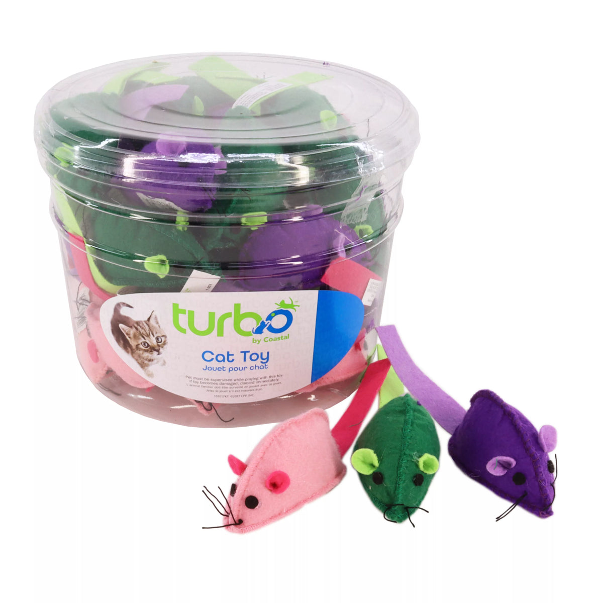 Coastal Pet Products Turbo Felt Mice Cat Toy