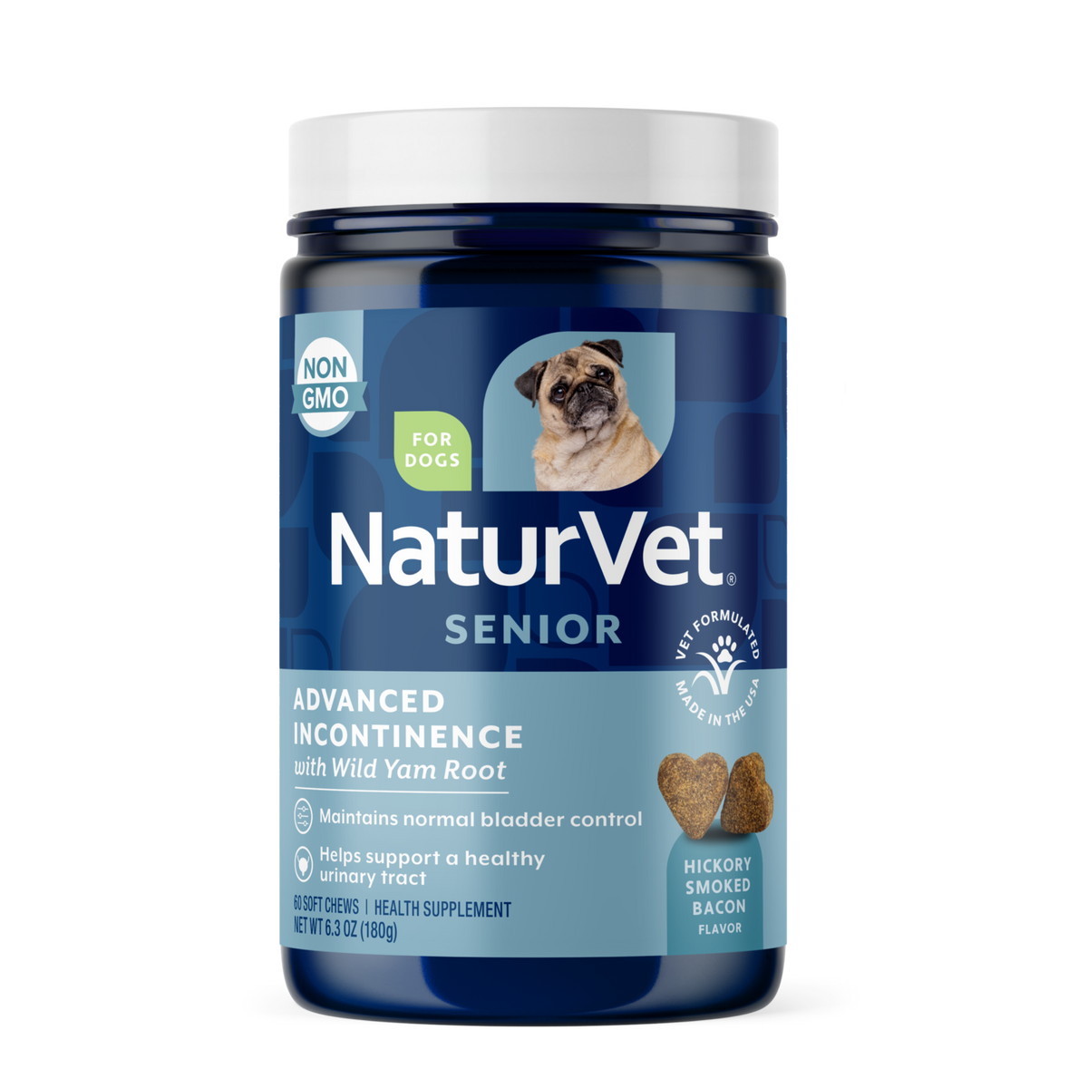 Naturvet Senior Advanced Incontinence Dog Soft Chews 60 ct
