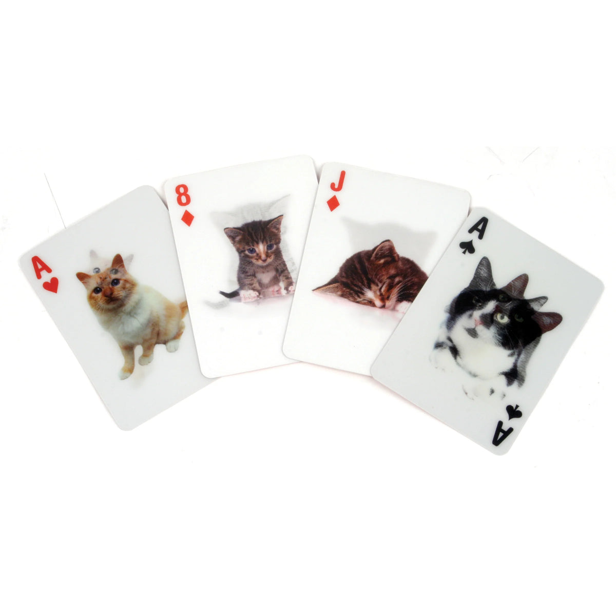 Kikkerland 3-D Cat Playing Cards