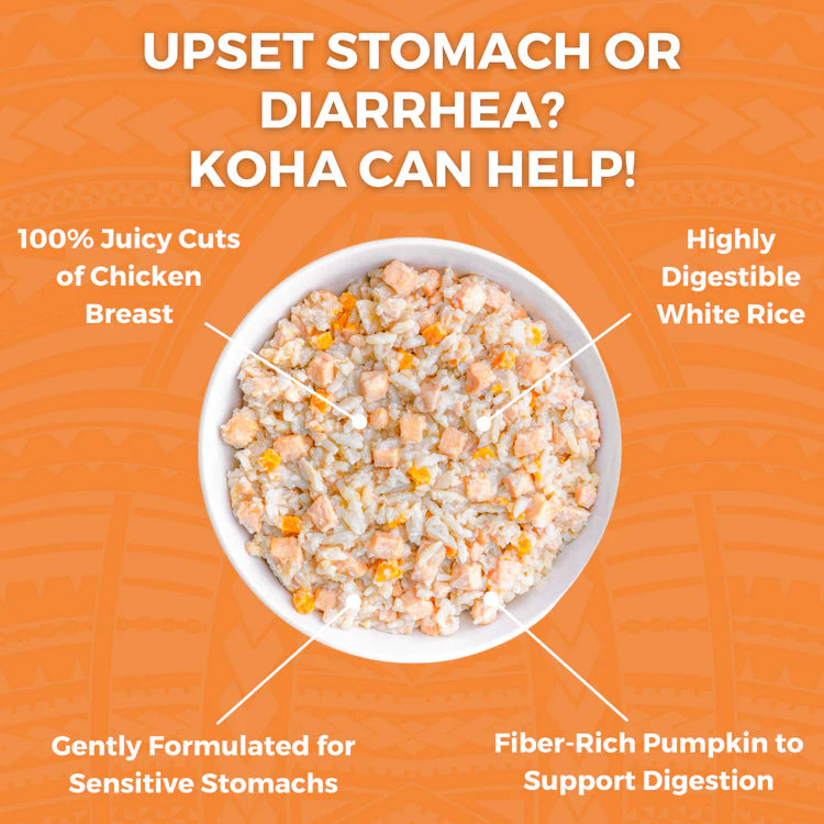Koha Limited Ingredient Bland Diet Chicken & White Rice Recipe for Dogs