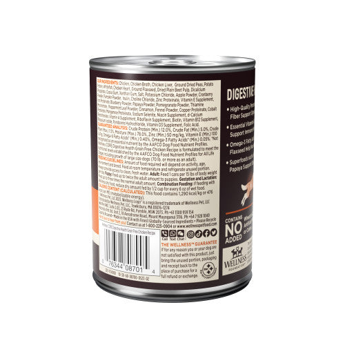 Wellness Core Digestive Health Chicken Recipe Grain-Free Canned Dog Food