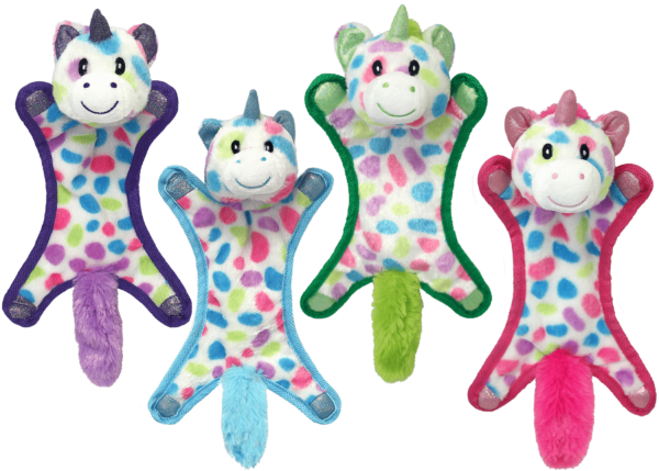 Incredipet Ball Head Unicorn Dog Toy, Assorted