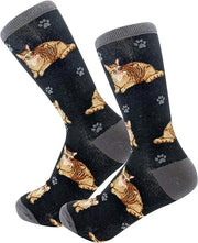 E & S Imports Pet Lover Socks Orange Tabby Cat, Unisex, One Size Fits Most
