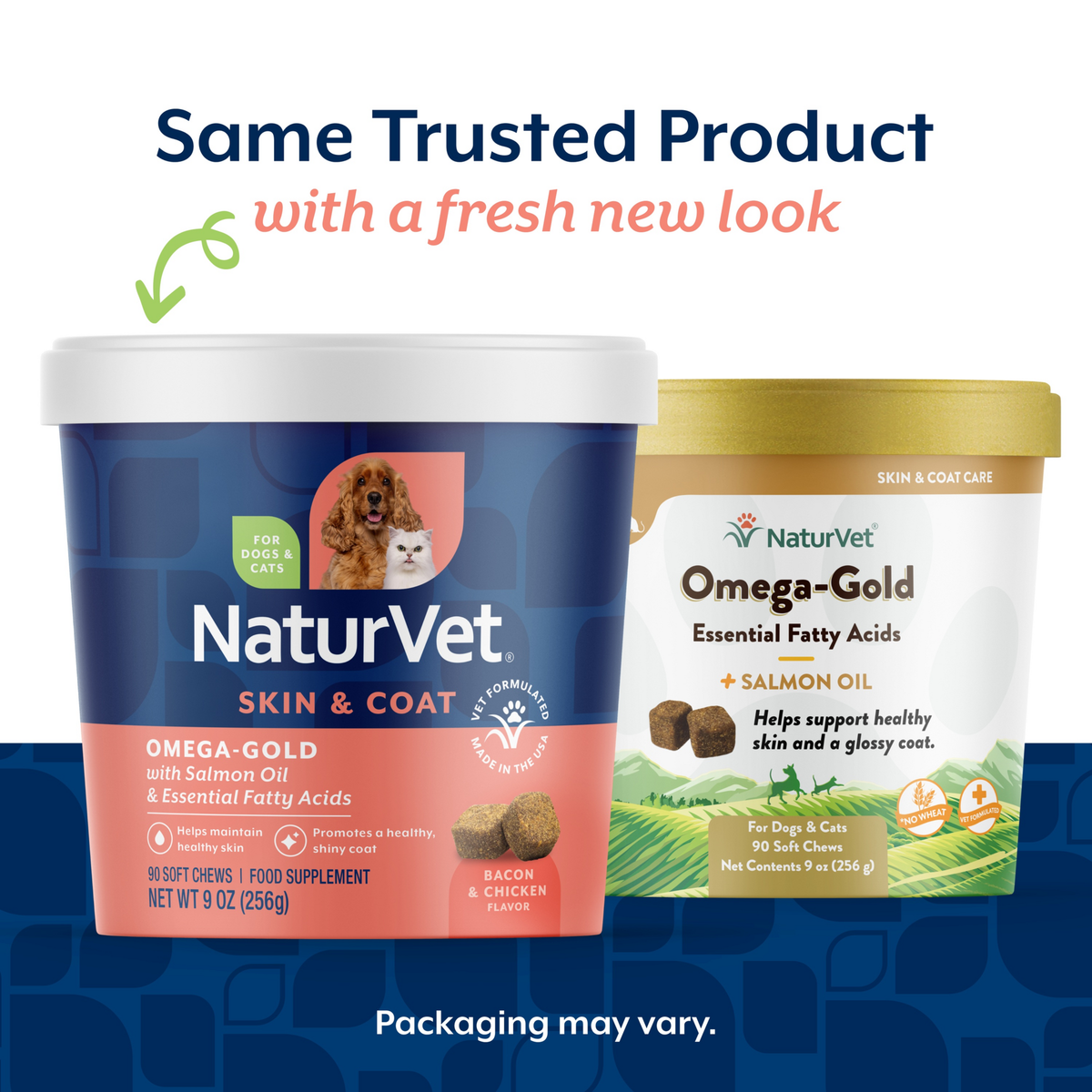 Naturvet Omega Gold Plus Salmon Oil Dog Soft Chews 90 ct
